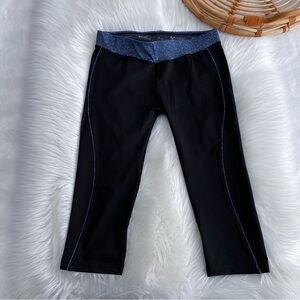 Freddy WR.UP Sport Capri Leggings Black Blue Dot Shaping Crop Cropped S